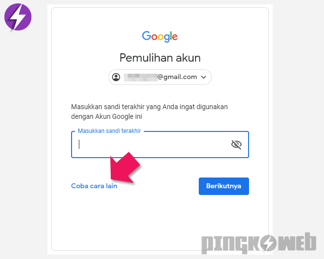 Berhasil] Cara Mengatasi Lupa Kata Sandi Gmail & Mereset Password -  Pingkoweb.com