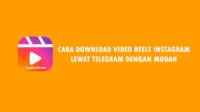 cara download video reels instagram lewat telegram