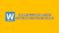 cara menggunakan aplikasi cek weton online